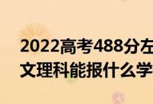 2022高考488分左右能上哪些大学（新高考文理科能报什么学校）