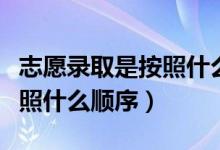 志愿录取是按照什么顺序视频（志愿录取是按照什么顺序）