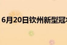 6月20日钦州新型冠状病毒肺炎疫情最新消息