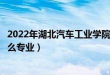 2022年湖北汽车工业学院各省招生计划及招生人数（都招什么专业）