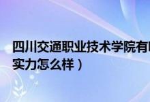 四川交通职业技术学院有哪些专业（四川交通职业技术学院实力怎么样）