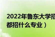 2022年鲁东大学招生计划及招生人数（各省都招什么专业）