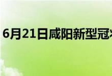 6月21日咸阳新型冠状病毒肺炎疫情最新消息