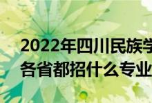 2022年四川民族学院招生计划及招生人数（各省都招什么专业）