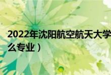 2022年沈阳航空航天大学招生计划及招生人数（各省都招什么专业）