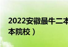 2022安徽最牛二本大学有哪些（值得上的二本院校）