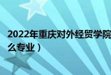 2022年重庆对外经贸学院招生计划及招生人数（各省都招什么专业）