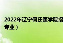 2022年辽宁何氏医学院招生计划及招生人数（各省都招什么专业）