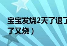 宝宝发烧2天了退了又烧（为什么老是发烧退了又烧）