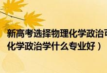 新高考选择物理化学政治可报的专业（2022新高考女生物理化学政治学什么专业好）