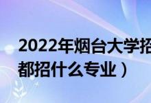 2022年烟台大学招生计划及招生人数（各省都招什么专业）