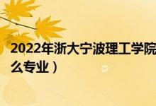 2022年浙大宁波理工学院招生计划及招生人数（各省都招什么专业）