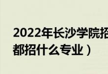 2022年长沙学院招生计划及招生人数（各省都招什么专业）