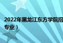 2022年黑龙江东方学院招生计划及招生人数（各省都招什么专业）