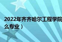 2022年齐齐哈尔工程学院招生计划及招生人数（各省都招什么专业）