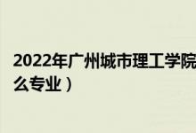 2022年广州城市理工学院招生计划及招生人数（各省都招什么专业）