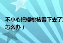 不小心把樱桃核吞下去了没事吧（不小心把樱桃核吞下去了怎么办）