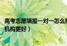 高考志愿填报一对一怎么样（2022高考一对一填报志愿哪个机构更好）