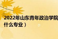 2022年山东青年政治学院在山东招生计划及招生人数（都招什么专业）