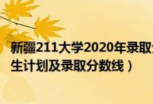 新疆211大学2020年录取分数线（2022年211大学在新疆招生计划及录取分数线）