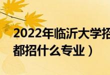 2022年临沂大学招生计划及招生人数（各省都招什么专业）