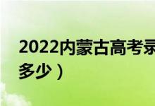 2022内蒙古高考录取分数线（各批次分数是多少）