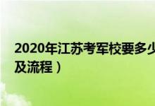 2020年江苏考军校要多少分（江苏2022军校最新报考标准及流程）