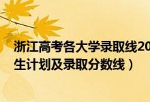 浙江高考各大学录取线2020（2022年双一流大学在浙江招生计划及录取分数线）