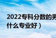 2022专科分数的男生可以选择什么专业（选什么专业好）