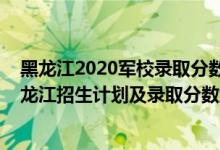 黑龙江2020军校录取分数线（2022年全国提前批军校在黑龙江招生计划及录取分数线）