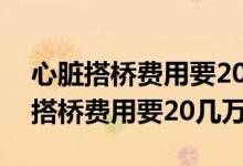 心脏搭桥费用要20几万医保能报多少（心脏搭桥费用要20几万）