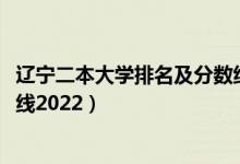 辽宁二本大学排名及分数线2021（辽宁二本大学排名及分数线2022）