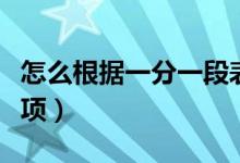 怎么根据一分一段表选择学校（方法及注意事项）