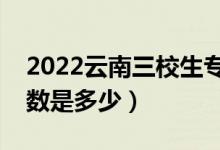 2022云南三校生专科录取分数线（专科批分数是多少）