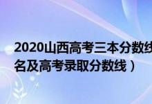 2020山西高考三本分数线是多少（2022年山西三本大学排名及高考录取分数线）