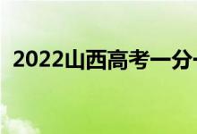 2022山西高考一分一段表（最新成绩排名）