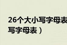 26个大小写字母表用汉字来代表（26个大小写字母表）