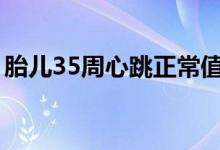 胎儿35周心跳正常值多少（胎儿心跳正常值）