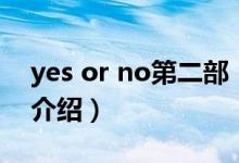 yes or no第二部（关于yes or no第二部的介绍）