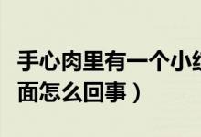 手心肉里有一个小红点（手心有小红点在肉里面怎么回事）