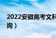 2022安徽高考文科一分一段表（成绩排名查询）