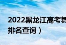 2022黑龙江高考舞蹈表演一分一段表（成绩排名查询）