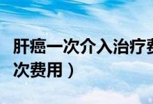 肝癌一次介入治疗费用多少（肝癌介入治疗一次费用）