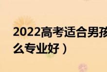 2022高考适合男孩子的大专专业（男生选什么专业好）