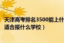 天津高考排名3500能上什么大学（天津高考位次43000左右适合报什么学校）