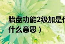 胎盘功能2级加是什么意思（胎盘功能2级是什么意思）