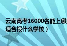 云南高考16000名能上哪些学校（云南高考位次70000左右适合报什么学校）