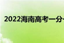 2022海南高考一分一段表（成绩排名查询）