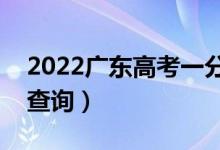 2022广东高考一分一段表（物理类成绩排名查询）