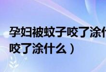 孕妇被蚊子咬了涂什么消肿止痒（孕妇被蚊子咬了涂什么）